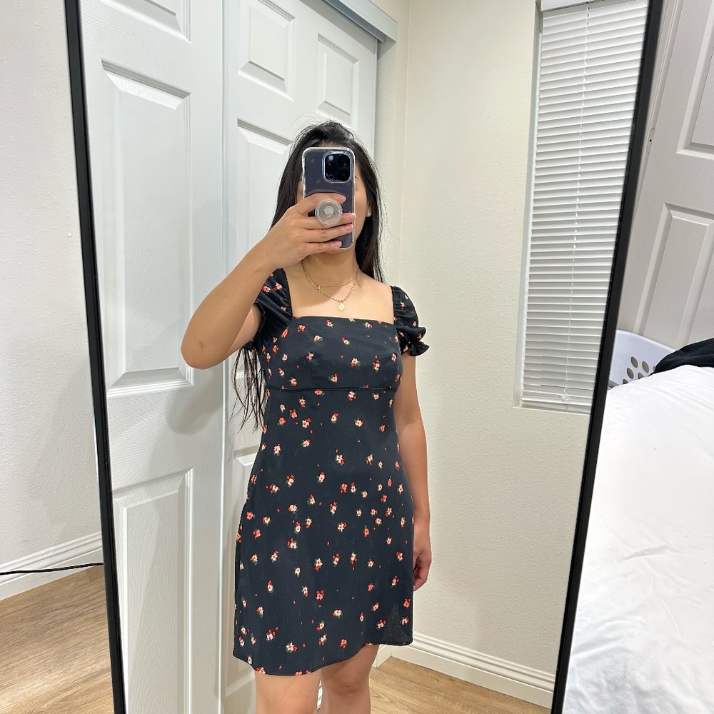 TOPSHOP PALERMO DITSY FLORAL TEA DRESS